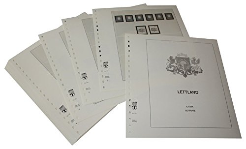 Feuilles pré-imprimées Lettonie LINDNER 1991-2009 pour classer ses timbres
