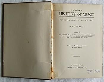 Hardcover History of Music Book
