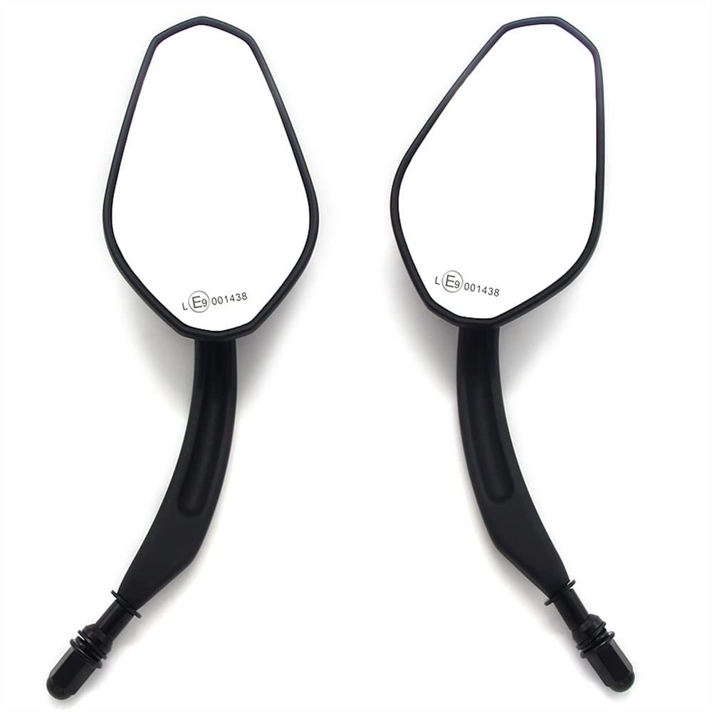 EMLEVO for Harley Davidson Softail Slim FLS Softail Slim S FLSS 2012-2017 Motorcycle Chrome Side Rear View Mirror ABS Plastic Black Side Mirrors Mirrors