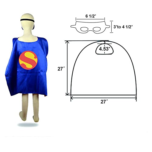 Riorand RR-2P-BOBR Superhero Capes And Mask For Kids,Superhero Costume Boys Grils Birthday Party Supplies,Christmas Halloween Cosplay thumb #1