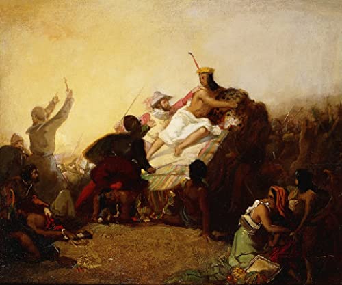 Art Tableau Pizarro saisissant l'Inca du Pérou impression haute définition canvas
