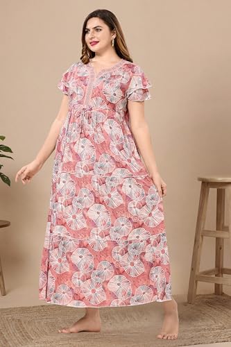 Image of Soulemo Women Premium Rayon Dancing Queen Nighty 1801