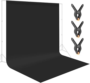 Amazon Yayoya 黒布 背景 布 1 5m X 2 9m 暗幕 厚手 撮影用 背景布 透けない 黒い背景 強力クリップ3点付き 黒い布 黒 布 シワが出来やすくない 撮影 背景シート 布バック 無地 背景シート バックペーパー ポール対応 バック紙 洗濯可 アイロン掛け可 バックスクリーン