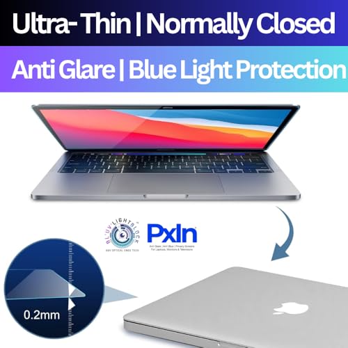 Image of PxIn Blue Light Blocking Screen Protector Compatible with MacBook Pro 16 inch 2021 M1 Pro /M1 Max A2485, Anti-Blue Light Blocking & Anti-Glare Laptop Screen Protector
