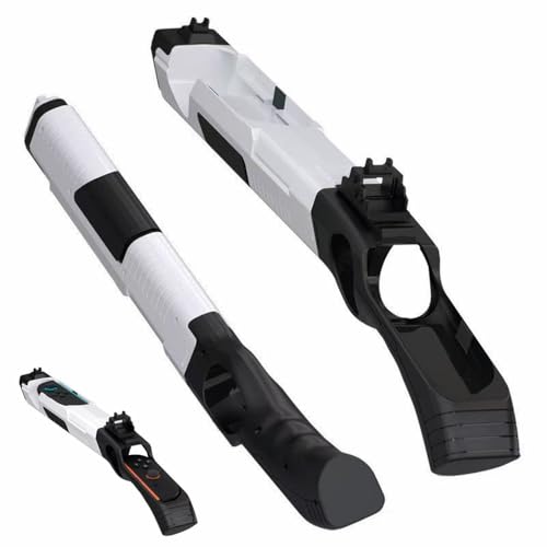 Nintendo Switch 2 用 ガンコントローラー 射撃ゲーム用 銃型アタッチメント Joy-Con対応 FPS 体感アクセサリー 軽量 ABS製 周辺機器 1個入り※本体・Joy-Con別売り (白黒)