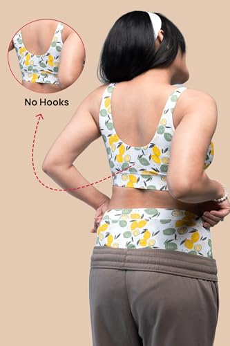 Image of &Circus Maternity Bra | Nursing Bra for Women | Pull Down Feeding Bra | Non Padded Bra for Women Slip On | Tencel Micromodal