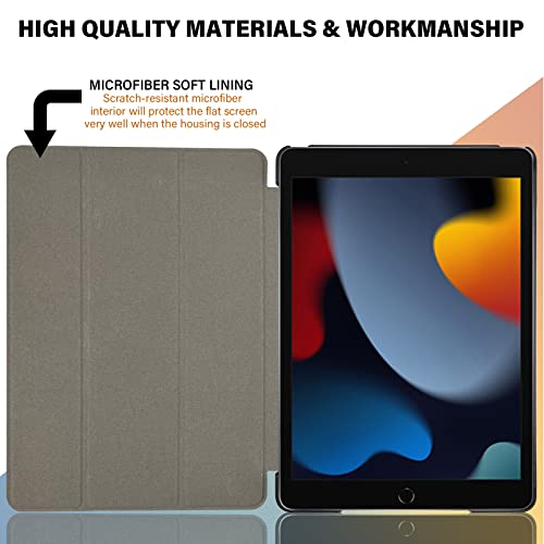 Aippdo Ipad 10.2 Cover Ipad 9Th Gen 2021/Ipad 8Th Gen 2020/Ipad 7Th Gen 2019 Cover. With Tempered Glass Compatible Ipad 9 8 7 (2021/2020/2019) Slim Stand Hard Back Case Cover #TOP4