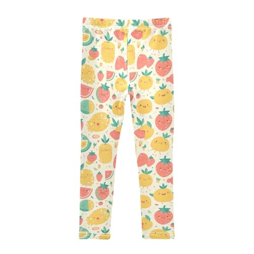 KLL Colourful Tropical Fruits Toddler Baby Girl Leggings Comfortable Full Length Lounge Pants Running2