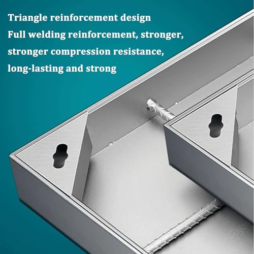 Couvercle de regard circulaire inox 304 pour évacuation cour 50x85