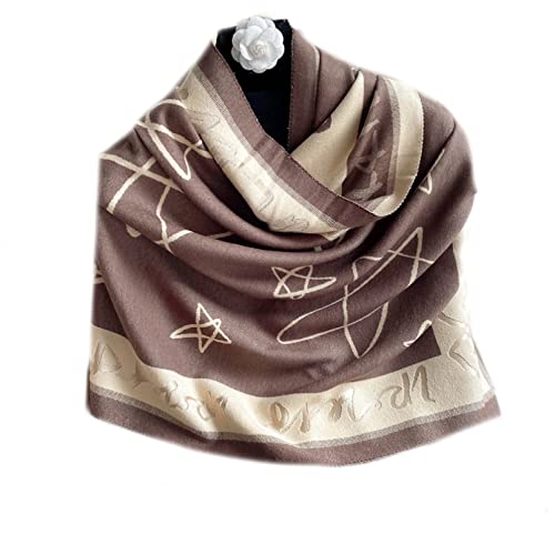 Châle couverture dames cachemire grand modèle thermique pour rester au chaud