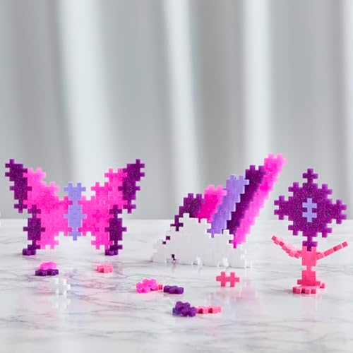 Plus Plus - Glitter Color Mix - 240 Pieces - Creative Building and Construction Set - Mix of Glitter Colors in a Tube - Kids 5 to 12 Years - P4243 - 4