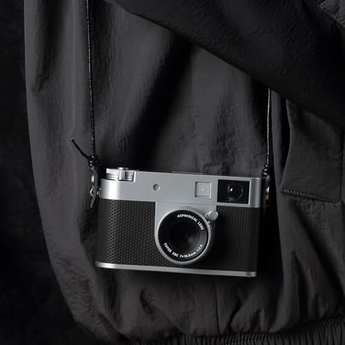Image of Vintage Ultra-Thin Genuine Leather Camera Lanyard Cowhide Rope Neck Strap for Fujifilm X100VI X-HALF For Ricoh
