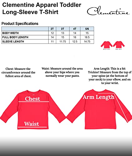 Clementine Apparel Unisex Toddler 3-Pack Long Sleeve Basic Tee Shirt, Size 2-6Yr, Grey, White, Turquoise, 3T #TOP5