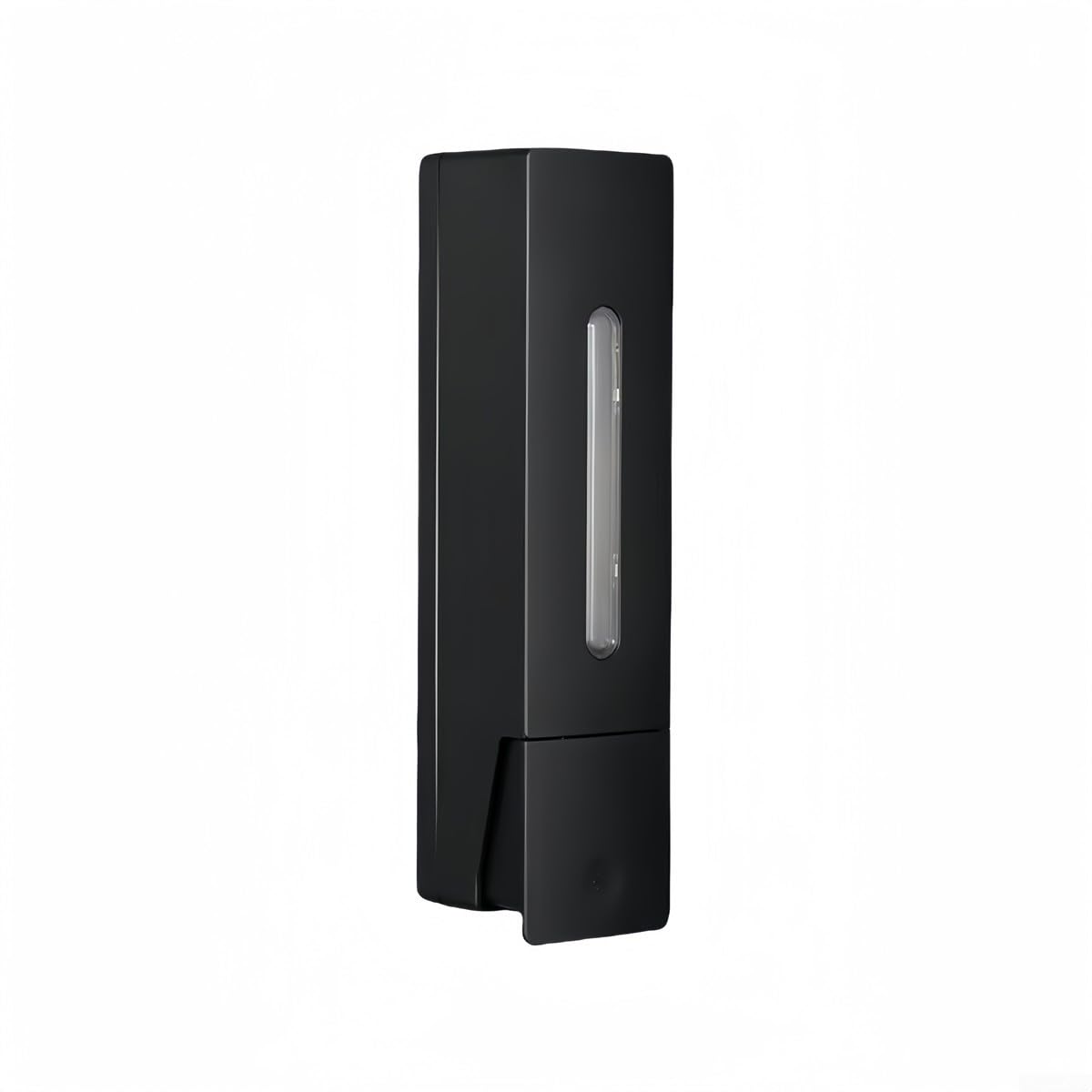 Smart Design Wall Mounted Soap Dispenser, Conveniently Holds Up to 400ML of For Shower Gel or Shampoo with Elegant Look (Black Single)
