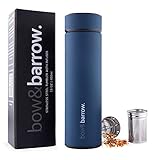 Tea Tumbler with Infuser this Tea Thermos is Perfect for Loose Leaf Tea. This Stainless Steel Leakproof Tea Infuser Bottle can also be used as a Travel Tea Mug (Blue)