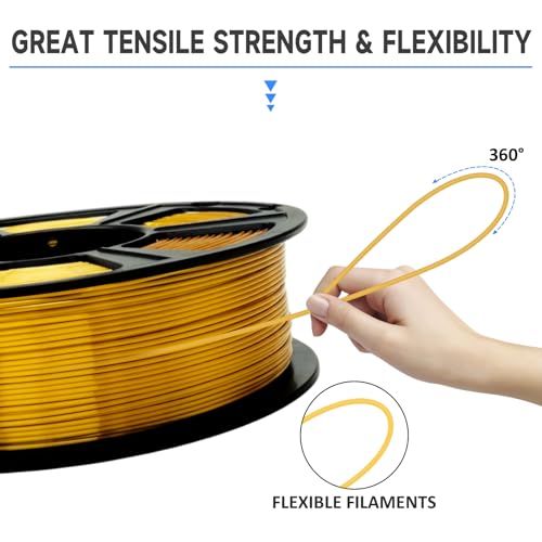 Image of GIANTARM Silk 3D Printer Filament 1.75mm Metallic Gold PLA 2kg