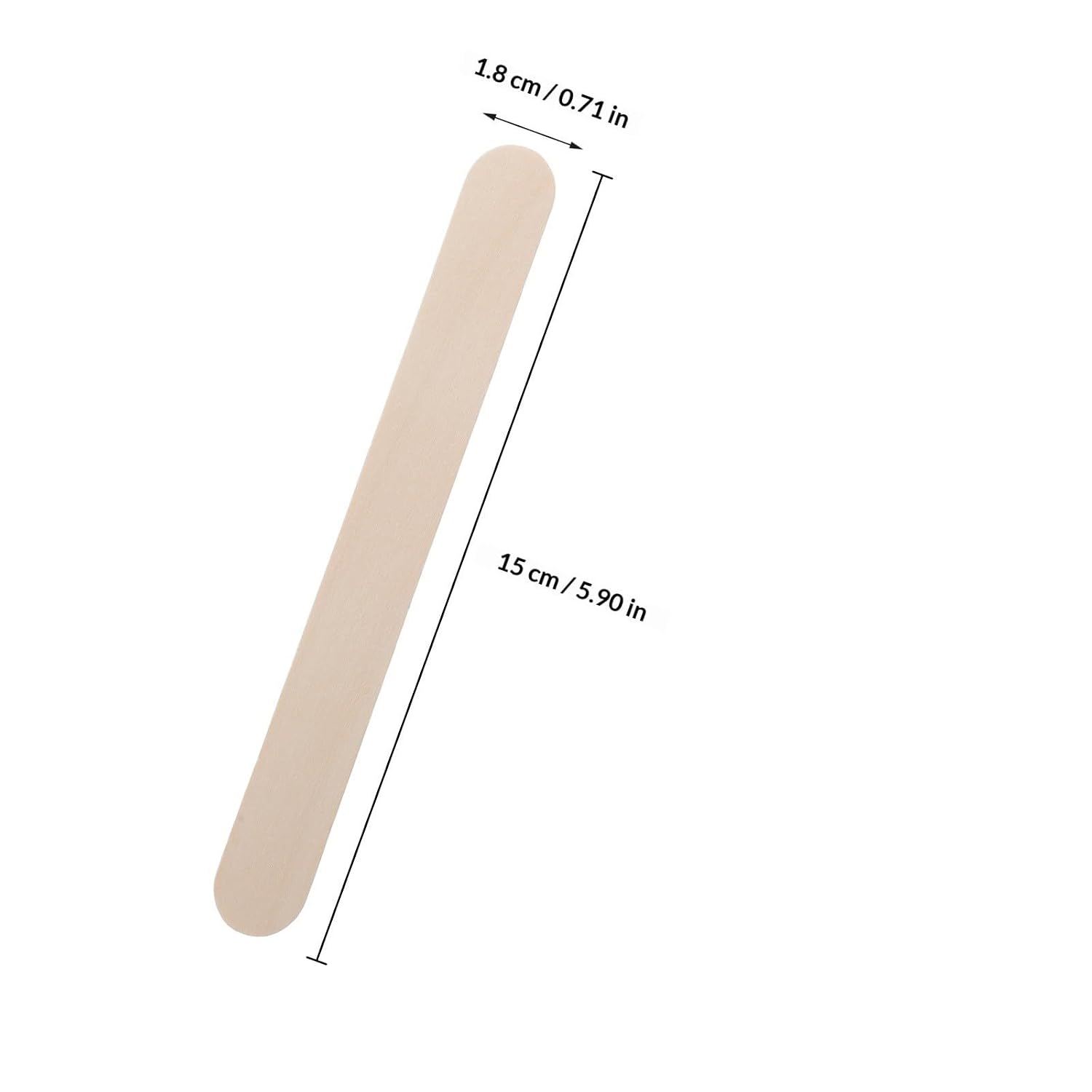 100pcs Sticks Tongue Depressors for Pediatric Use Sustainable Paper Packaging Treat Shape Waxing Craft Sticks for Beauty Treatments DIY Projects