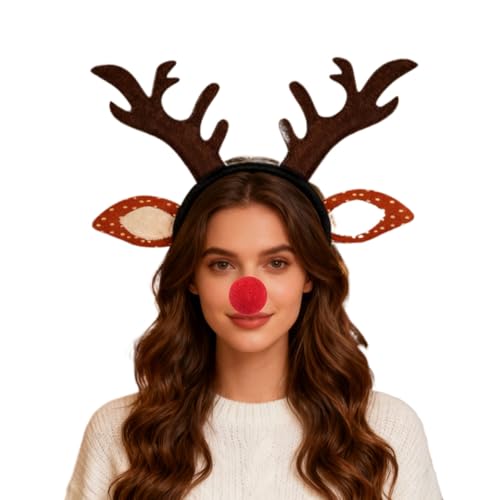 トナカイ カチューシャ クリスマス コスプレ 3点セット 髪飾り かぶり物 鹿の角 しっぽ コスチューム 仮装 写真撮影 パーティー グッズ 大人 子供 レディース メンズ 写真道具 男女兼用