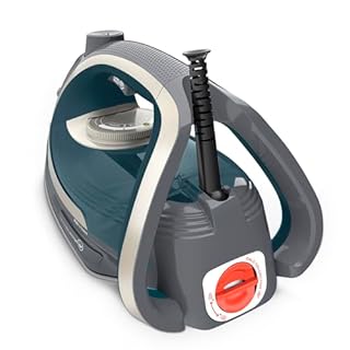 Tefal Ultragliss Plus FV6842 Fer à repasser à vapeur 2800 W Collecteur de calcaire amovible 50 g/min Sortie vapeur 260 g/mn Arrêt automatique Anti-rayures Turquoise/gris
