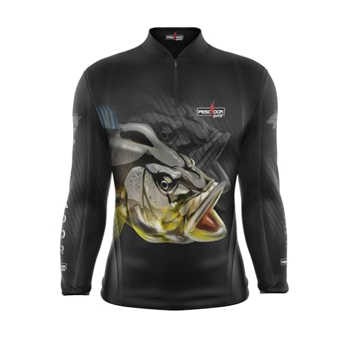 PQS FISHING Camiseta UV50 para Pesca - Proteção Solar e Conforto para Pescadores R03 Pescador I (BR,