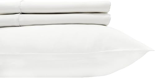 Royal's - Fundas de almohada de 300 hilos, 2 unidades, tamaño King, 20 x 40 pulgadas, 100% algodón, satén, fundas de almohada