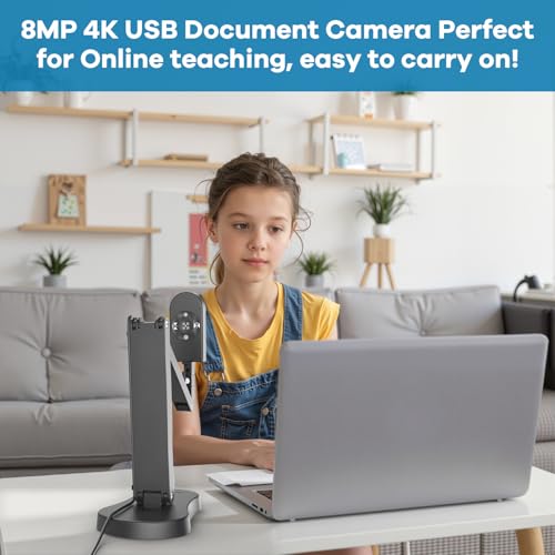 Caméra documentaire USB 4K grand format A3 pour enseignement et visioconférence