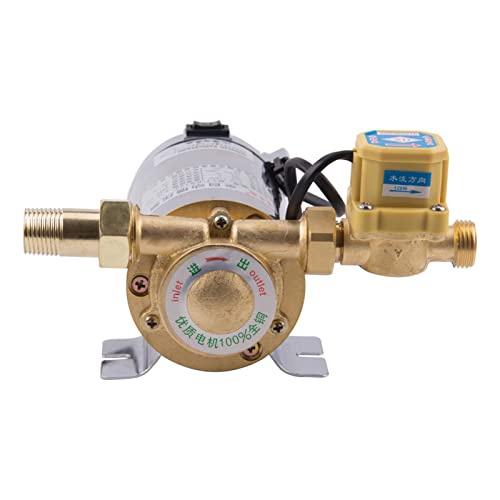 Adjustable Small Submersible Pump 150W Household Automatic Hot Water Booster Pump Supply Shower Heater Pressure Circulation Boosting Pumps(150w)