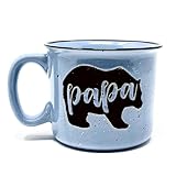 Papa Bear 15oz Coffee Mug for Dad, Father, Grandpa, Husband - Unique Fun Gifts for Men, Grandads, Grandfather, Grandad, Pop Gifts from Grandkids for Father's Day, Christmas, Birthday Presents