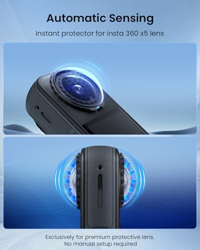 Premium Lens Guard for Insta360 X5 Lens Cover for X5 Insta360 Accessories for Insta360 X5 Essentials Bundle (2 Pcs)