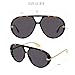 mosanana Trendy Oversized Big Aviator Retro 2025 Sunglasses for Women Men Wide Cool Cute Vintage Fashion Large Pilot Shield Tortoise Grey Lens MS52478