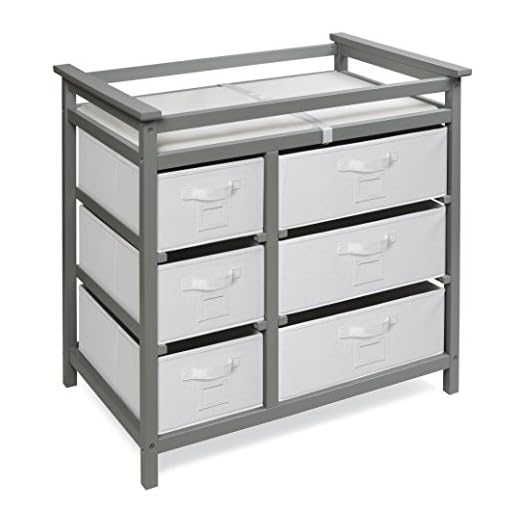 Best Changing Tables 2025 | Modern Baby Changing Table with 6 Storage Baskets and Pad