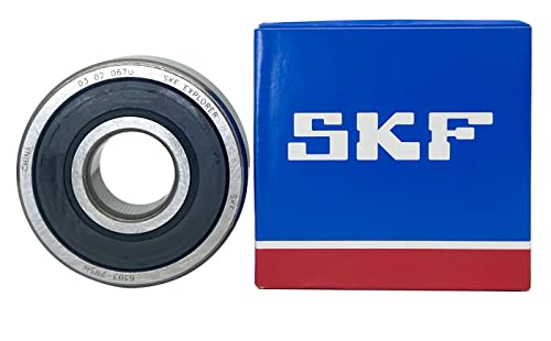 Image of SKF Ball Bearings, 2PACK 6303-2RSH Double Rubber Seal, Deep Groove, 17X47X14MM, Cr Dynamic Load Rating 13.6 kN, C0r Static Load Rating 6.6 kN