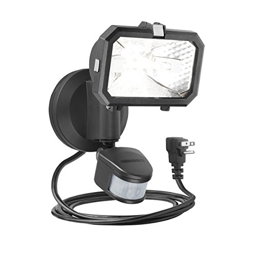 Brinks 7162G Single Head 100W Halogen Plug-In 180-Degree Motion Light