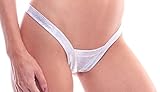BodyZone Women's New Years Comfort V Thong Underwear, Shattered Silver, One Size