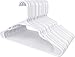 Utopia Home - Plastic Hangers 50 Pack - Space Saving Clothes Hanger - Durable and Strong Closet Organizers and Storage Makes It Ideal Stocking Stuffers or Apartment or Dorm Room Essentials (White)