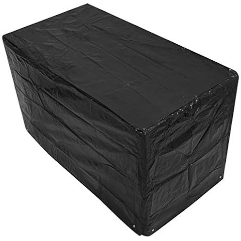 Woodside Black Small Bistro Outdoor Garden Patio Furniture Set Cover 1.52m x 0.82m x 0.92m/5ft x 2.7ft x 3ft Cover