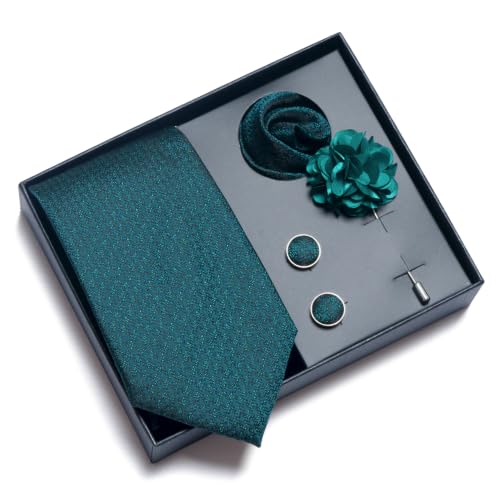 Image of joy alice 70 Colors Ties Set Men Mixed Color Necktie Handkerchief Cufflinks Brooch 3.15 Formal