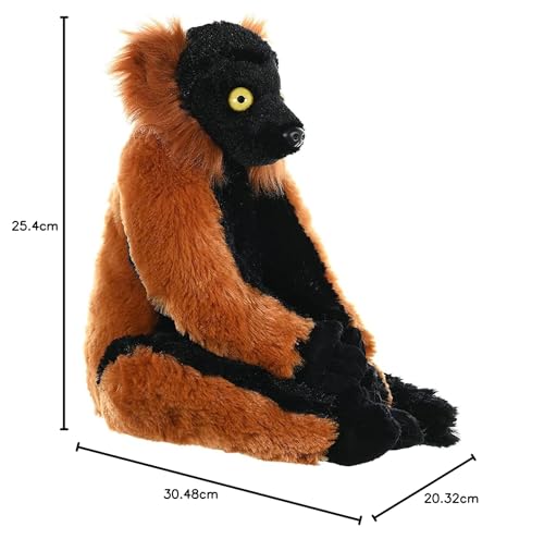 Wild Republic 30Cm Cuddlekins Red Ruffed Lemure Peluche - 5