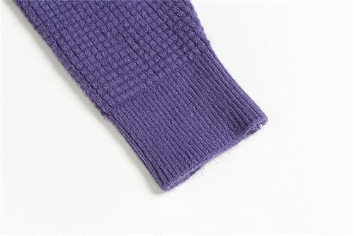 Hndudnff Men Solid Color Sweaters O-Neck Long Sleeve Knitted Sweaters Basic Loose Pullover3