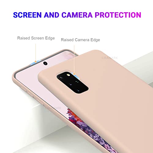 Image of LIRAMARK Liquid Silicone Soft Back Cover Case for Samsung Galaxy S20 Plus / S20 Plus 5G (Pink)
