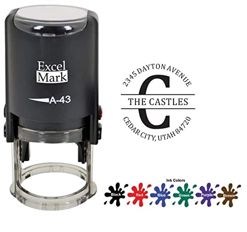 Custom Address Stamp, Self-Inking Monogram Address Stamp, Personalized Address Stamp #TOP1