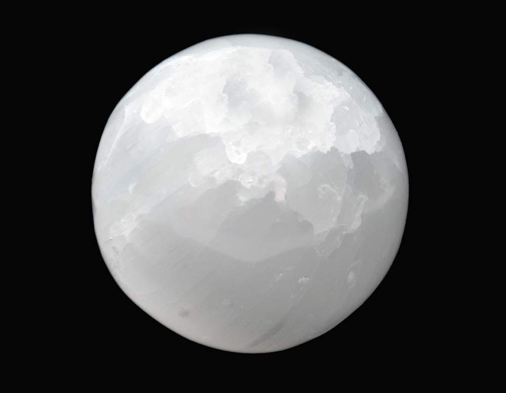 Cleopatra White Selenite Sphere 5Cm