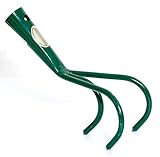 Maße: 80 mm Grubber 3 Zinken grünpulverbeschichtet Gartenarbeit K_33