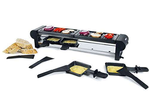 Boska Raclette Maxi 220V / Raclette für auf dem Grill/mit vier Pfannen/Edelstahl/Schwarz – Bild 3
