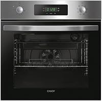 Candy FIDCP X625 L, Horno Multifunción, 70L, Bandeja y Rejilla, Limpieza Aquactiva, Convección + Ventilador radial, 8 Funciones, Display Timer Touch, Mandos Push&Pull, Puerta 2 Cristales, Inox y Negro