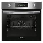 Candy FIDCP X625 L, Horno Multifunción, 70L, Bandeja y Rejilla, Limpieza Aquactiva, Convección + Ventilador radial, 8 Funciones, Display Timer Touch, Mandos Push&Pull, Puerta 2 Cristales, Inox y Negro