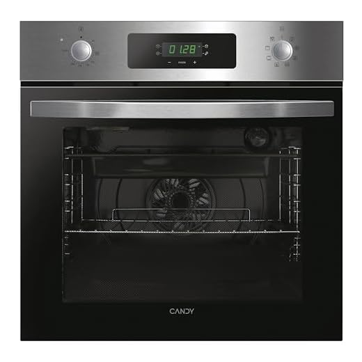Candy FIDCP X625 L, Horno Multifunción, 70L, Bandeja y Rejilla, Limpieza Aquactiva, Convección + Ventilador radial, 8 Funciones, Display Timer Touch, Mandos Push&Pull, Puerta 2 Cristales, Inox y Negro