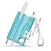Price comparison product image Victorinox Swiss Card Nail Care, Swiss Made Pocket Tool, Credit Card Size, 13 Functions, File, Scissors, Ice Blue Transparent