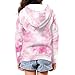 Ctsgobvahy Pink Girls Tie Dye Hoodies Size 10-12 Kids Zip Up Hoodie Girls Fashion Teen Girl Clothes Soft Stretch Sportswear for Girls' Cricket Clothing Polyester Hoodies Sweatshirt for Outgoing Walk