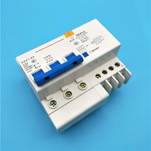 Disjoncteur différentiel AC 400V 32A 3P+N pour tableau électrique de maison